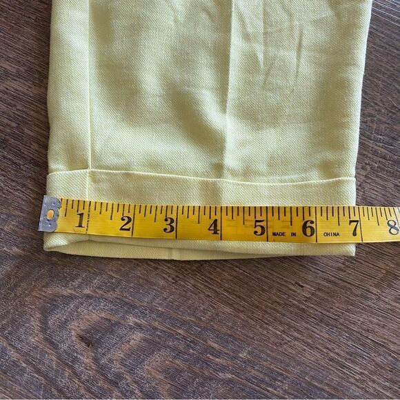 Express Pants Super High Rise Yellow Large Stretch NEW Vibrant - Picture 9 of 11